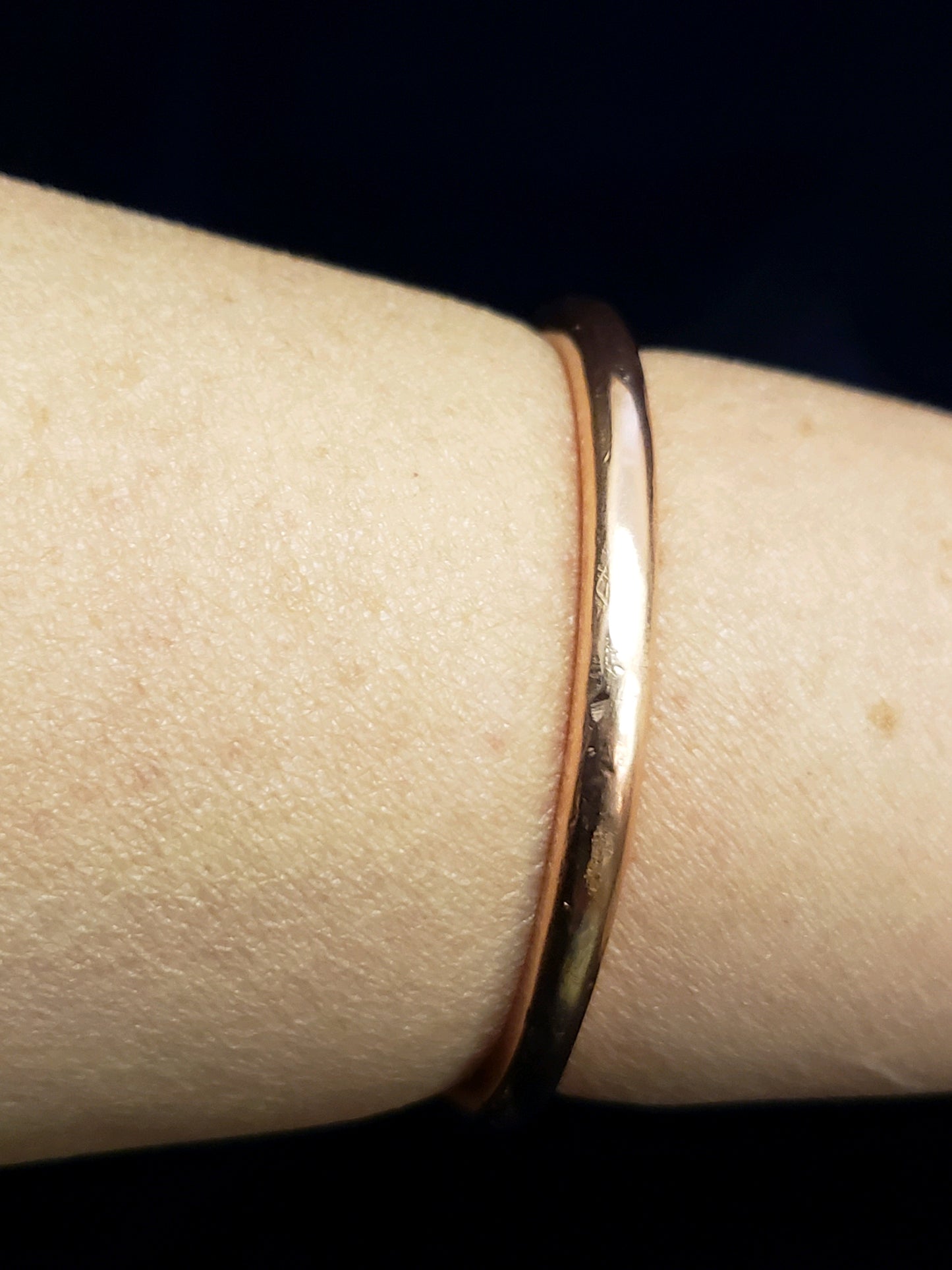 copper bracelet hand stamped