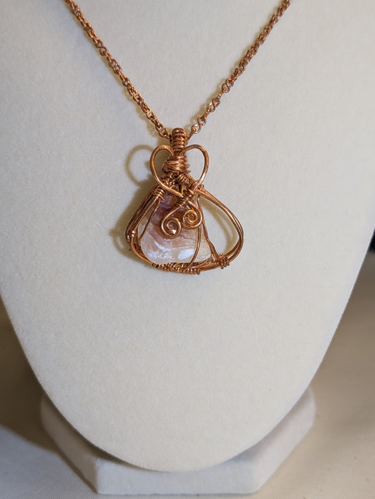 Agatized Seashell Pendant