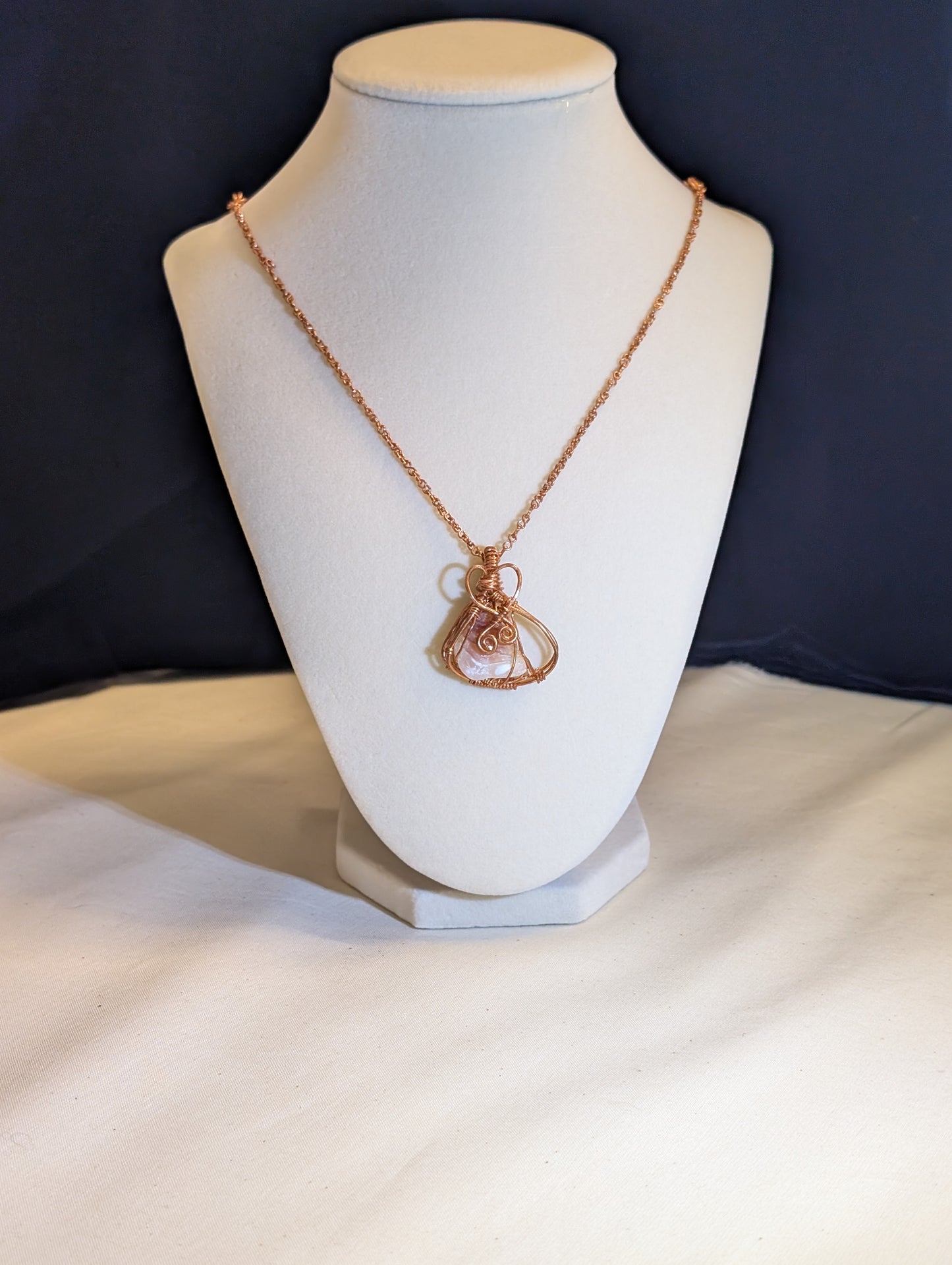 Agatized Seashell Pendant
