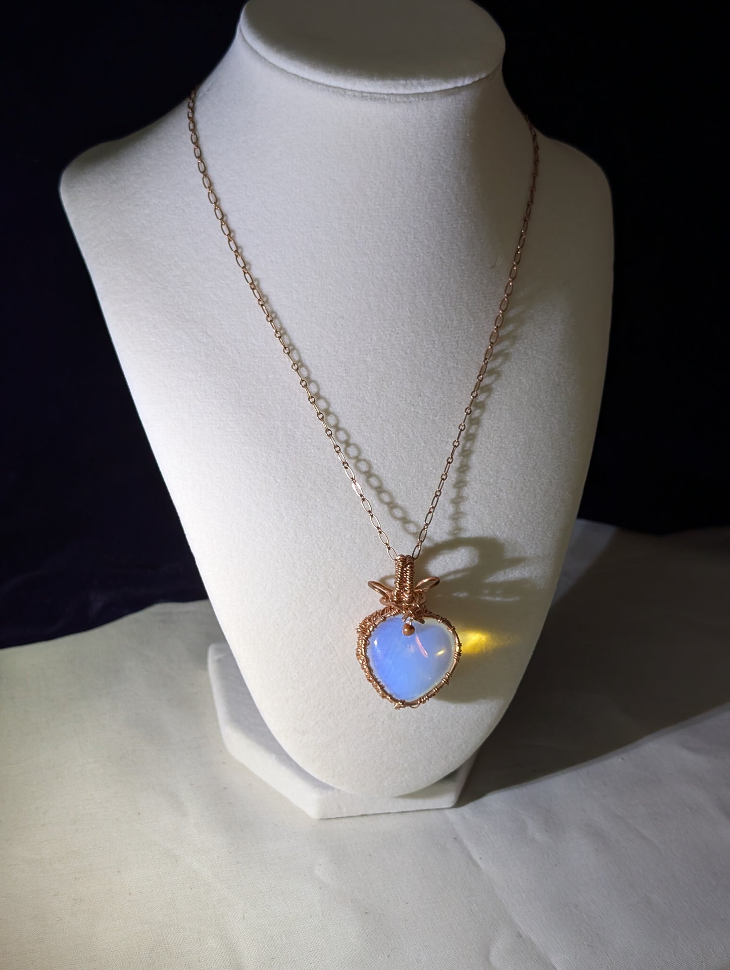 Opalite Heart Necklace