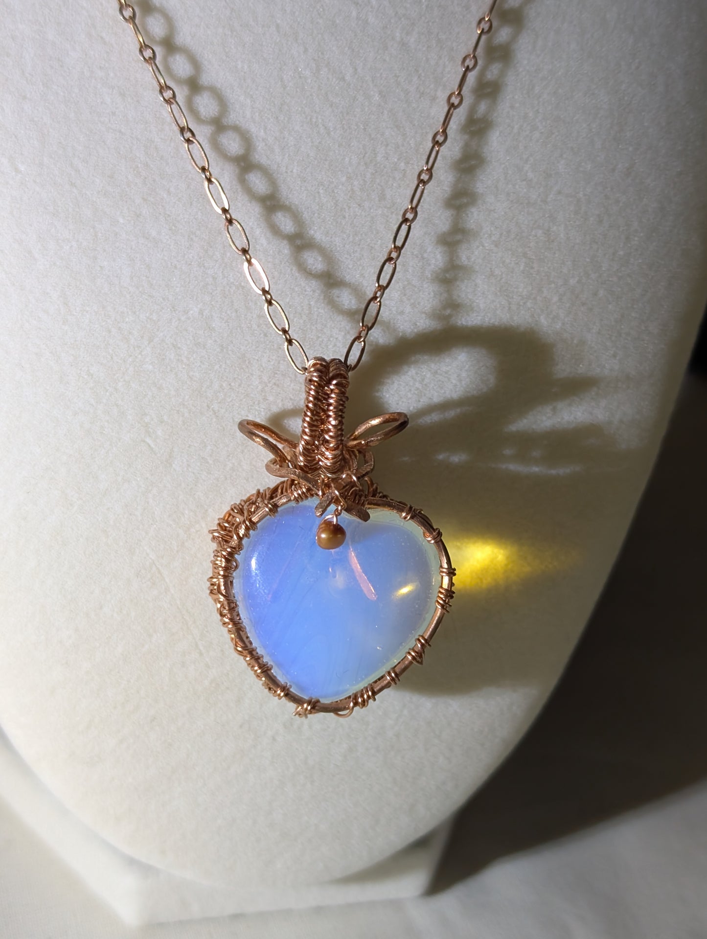 Opalite Heart Necklace