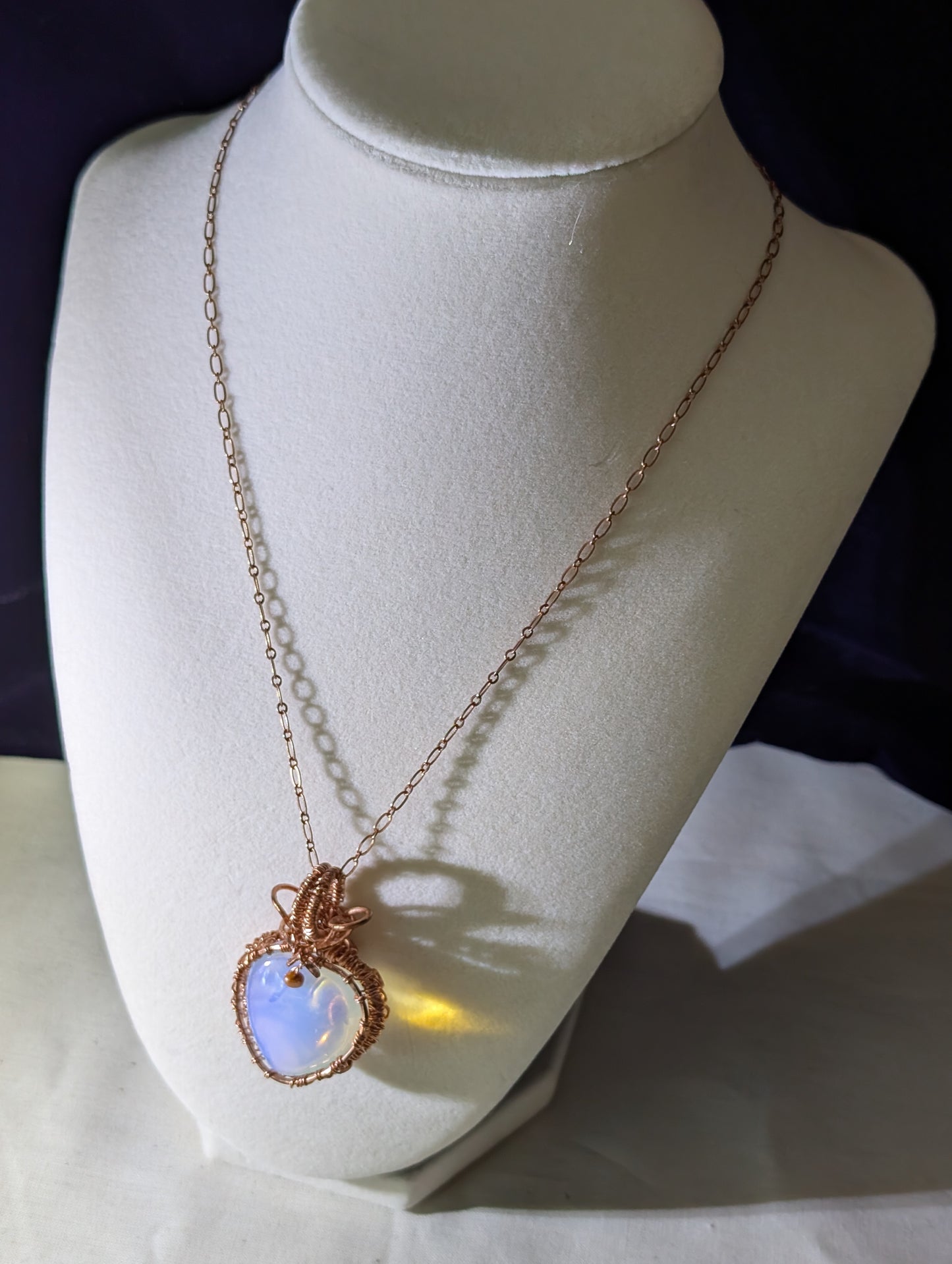 Opalite Heart Necklace