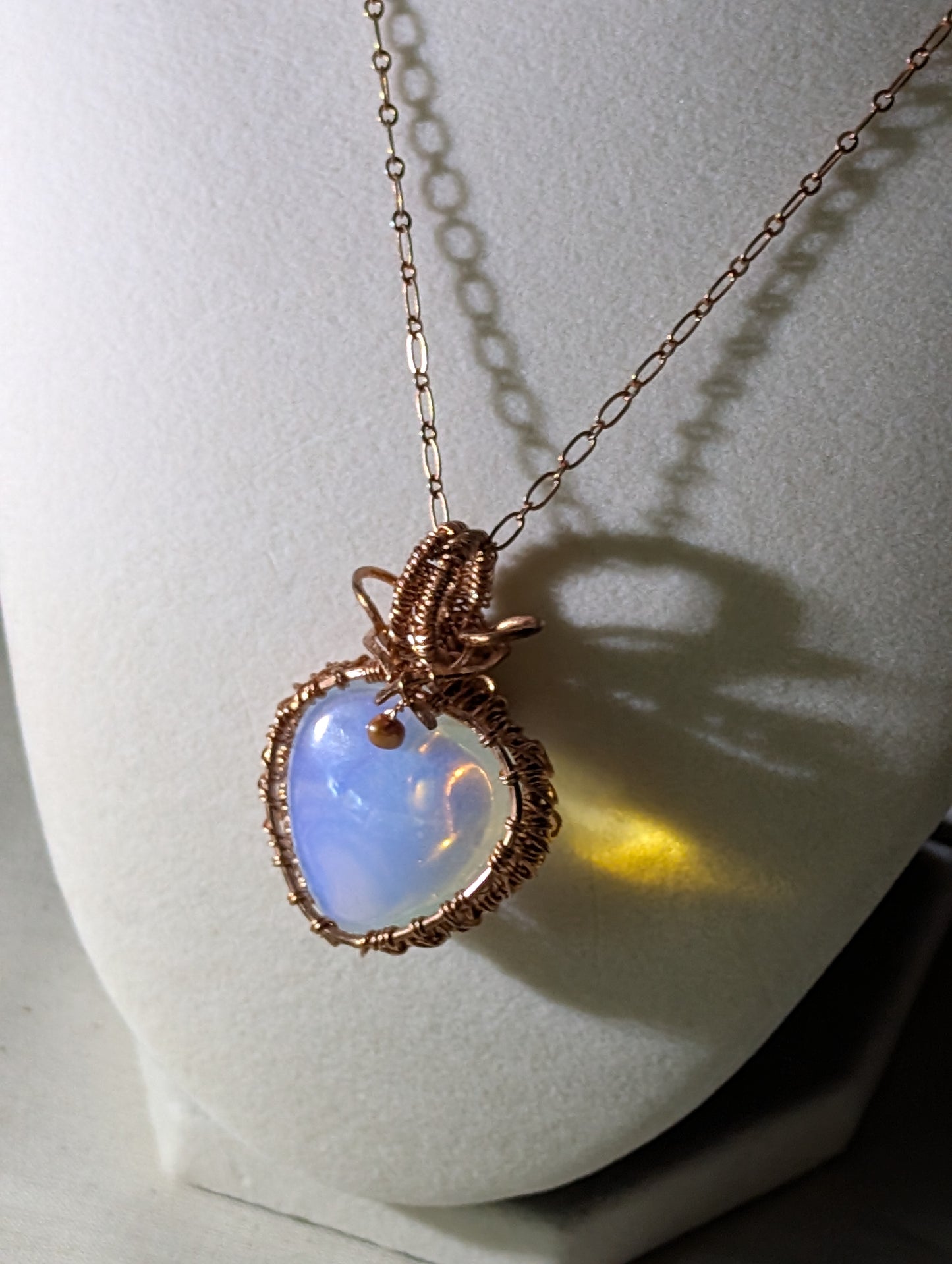 Opalite Heart Necklace