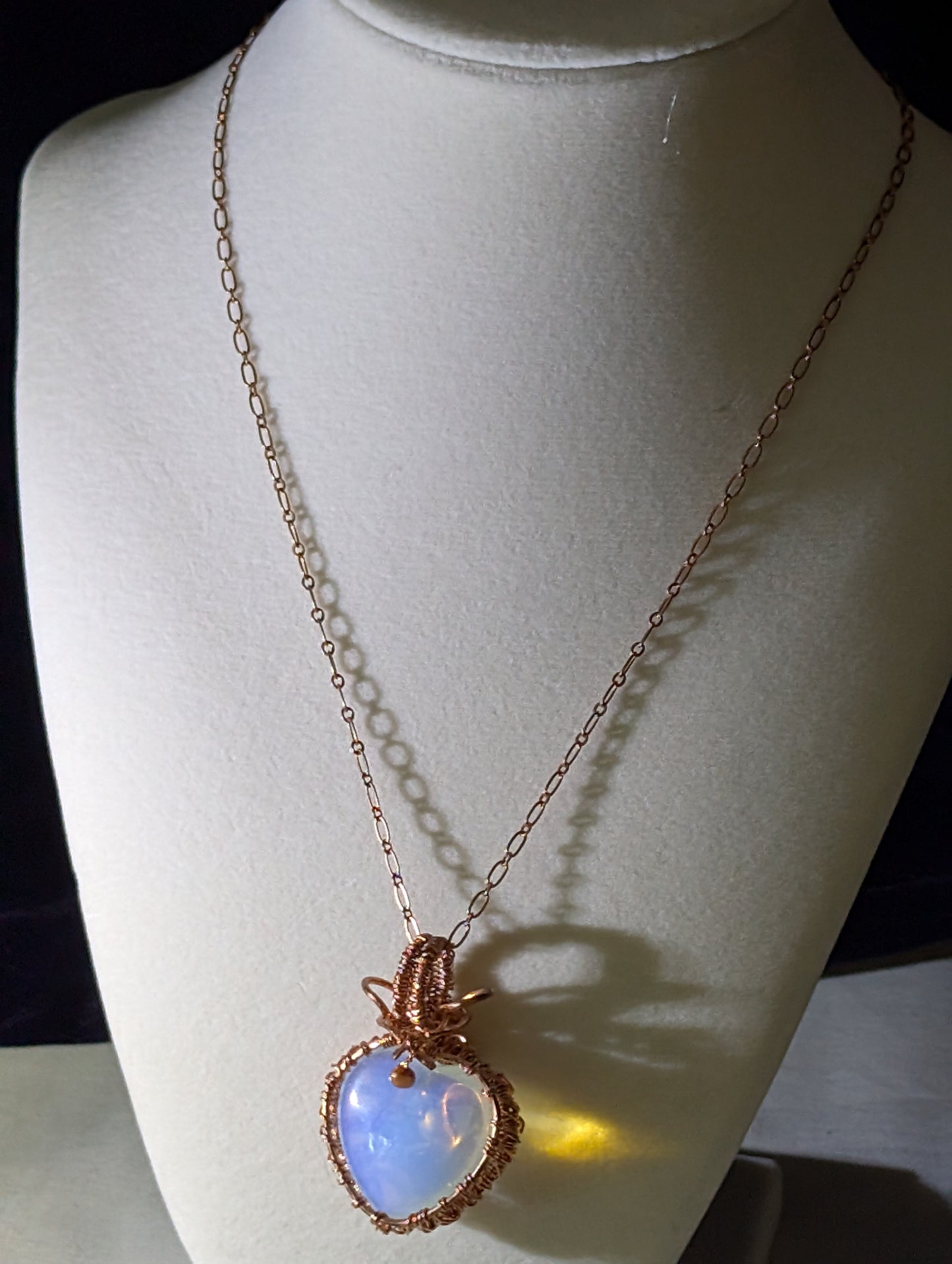 Opalite Heart Necklace