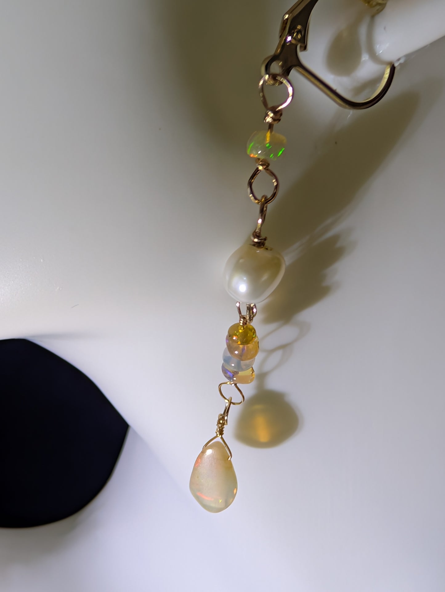 Opal Teardrop Earrings