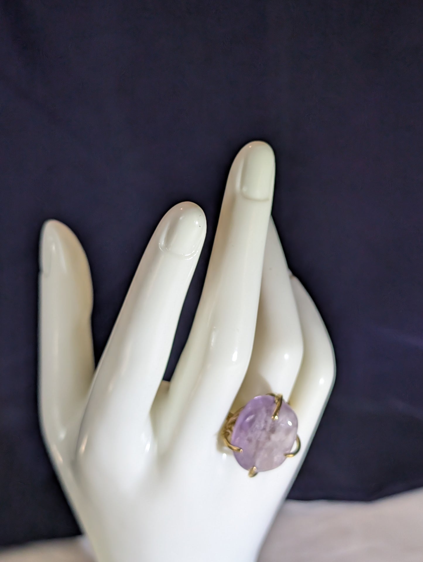 Amethyst Faceted ring