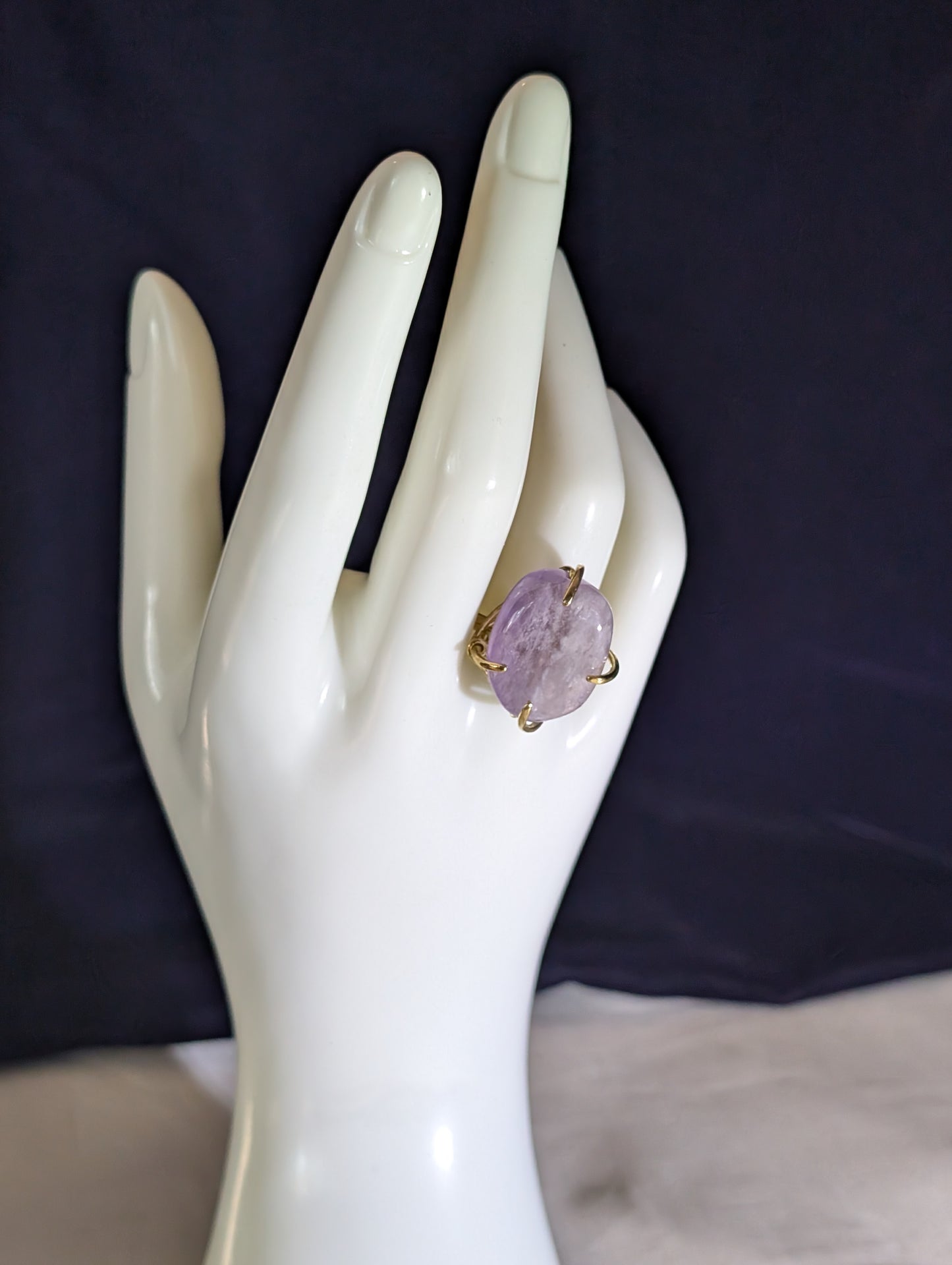 Amethyst Faceted ring
